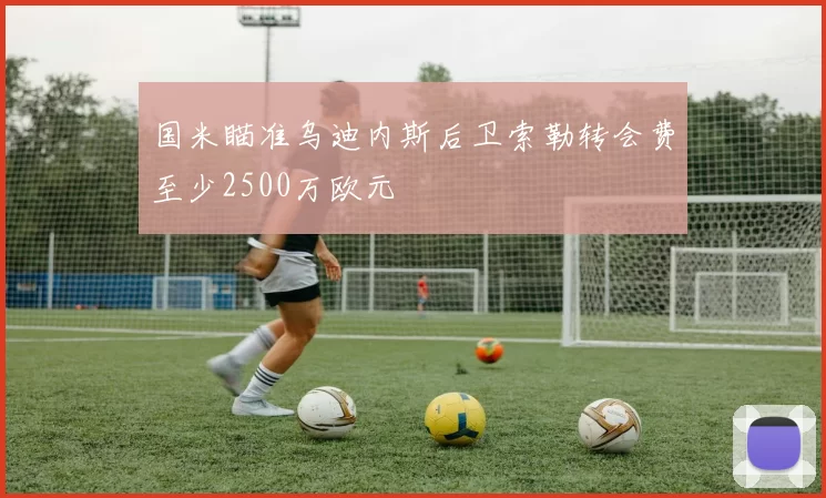 国米瞄准乌迪内斯后卫索勒转会费至少2500万欧元